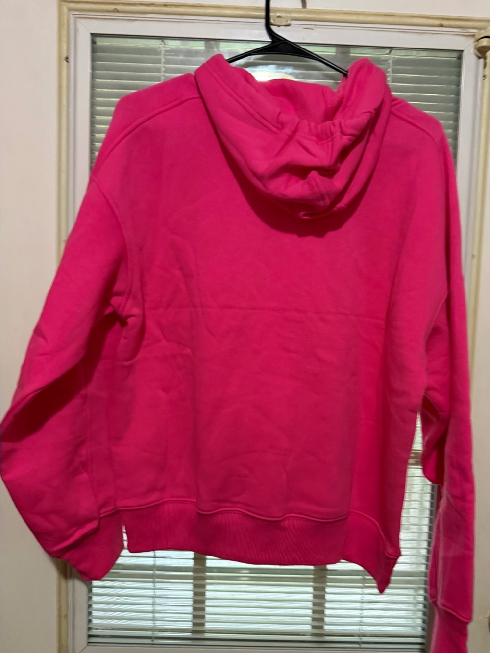 Zenana woMen's Hot Pink Hooded Sweatshirt - Picture 2 of 3